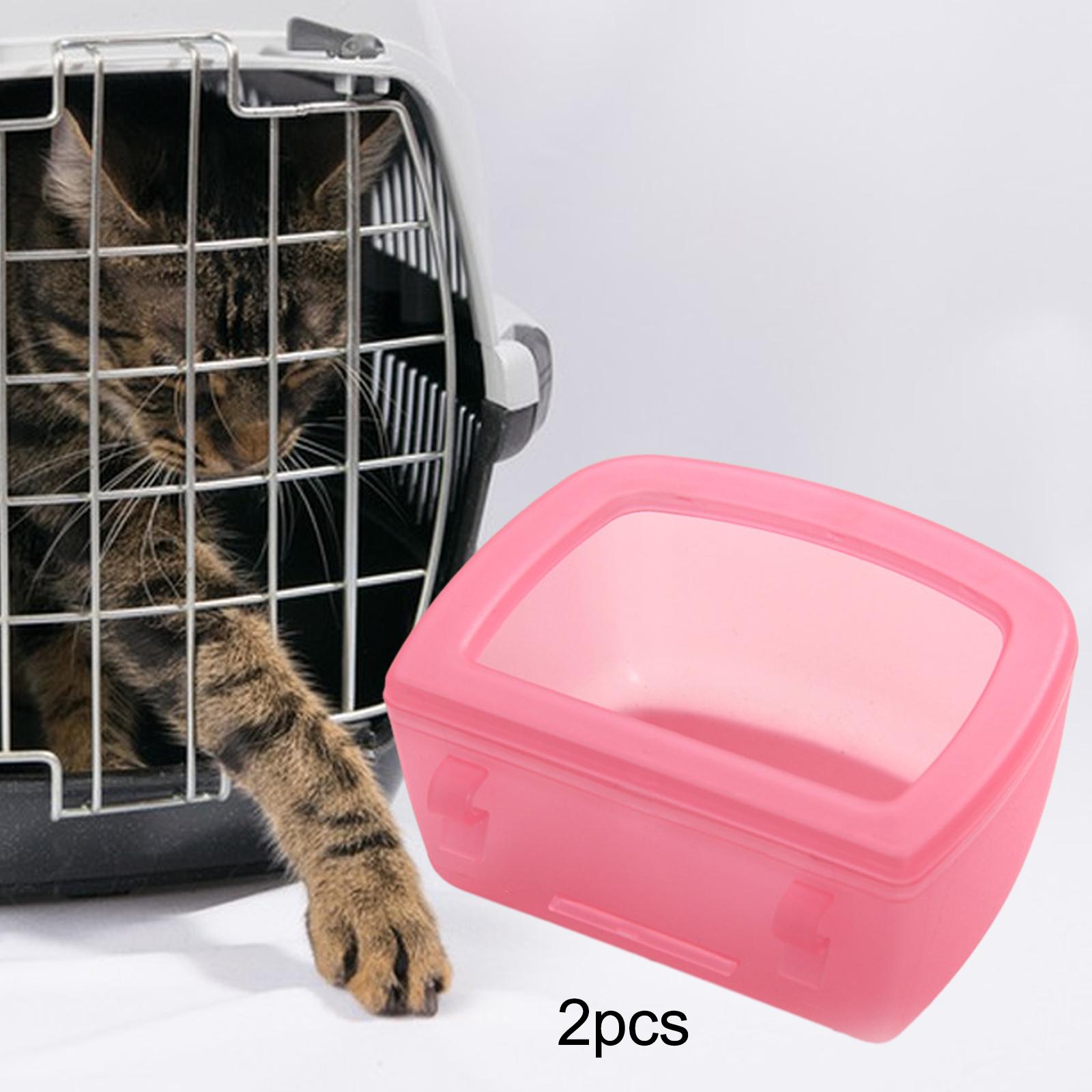 Rabbit Cage Wire - 2x Ciotole per Cani da Gabbia