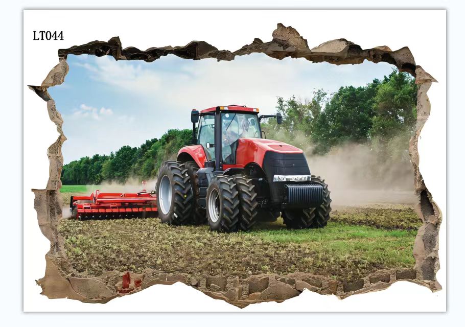 Agriculture Farm House - Adesivo da parete 3D super grande