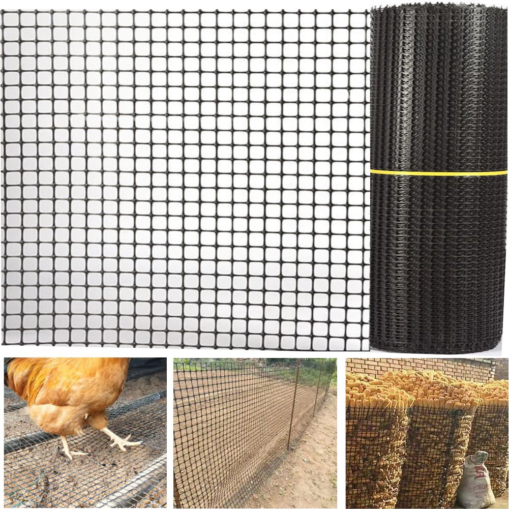 Rabbit Cage Wire - Rete a Maglia Nera in Plastica