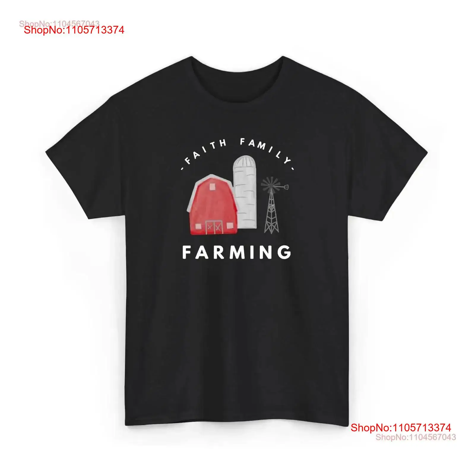 Agriculture Farm House - T-shirt Faith Family Farming, abbigliamento vintage