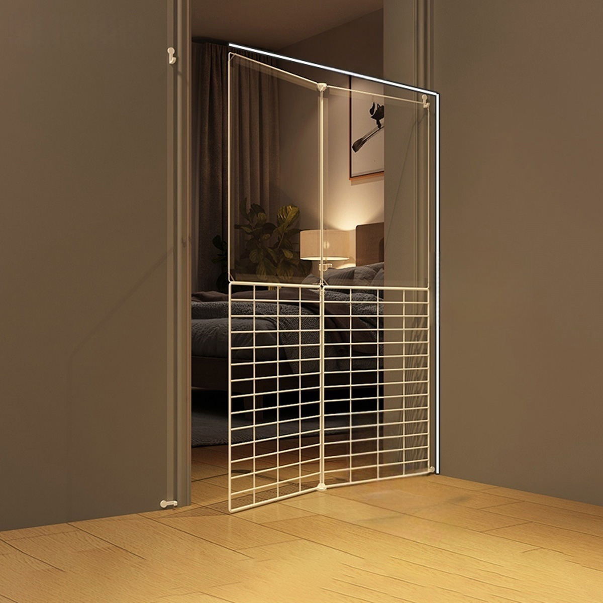 Rabbit Cage Wire - Barriera per Porte Anti-Gatto per Uso