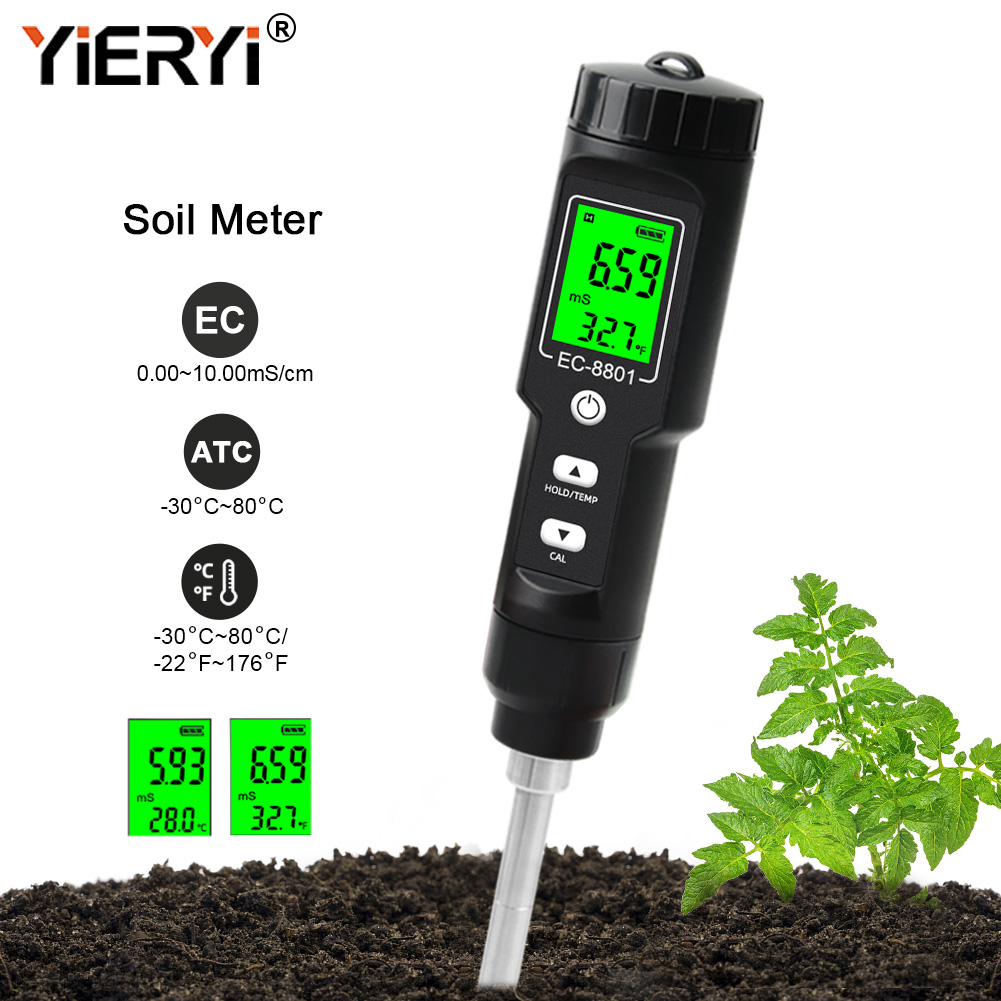 Yieryi EC/TEMP Tester del terr - Agriculture Farming Hand Tools recensione e prezzo