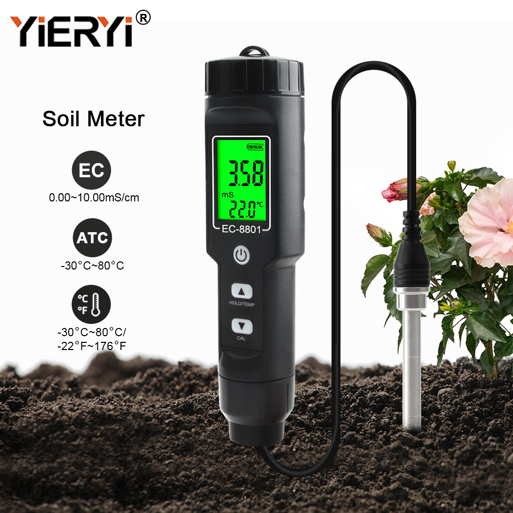 Yieryi EC/TEMP Tester del terr - Agriculture Farming Hand Tools recensione e prezzo
