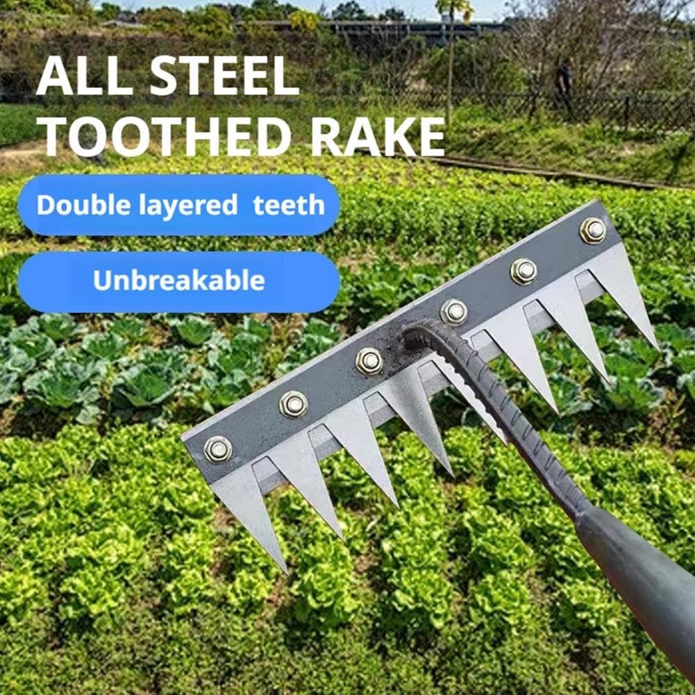 5/6/7/8 denti rastrello in met - Agriculture Farming Hand Tools recensione e prezzo